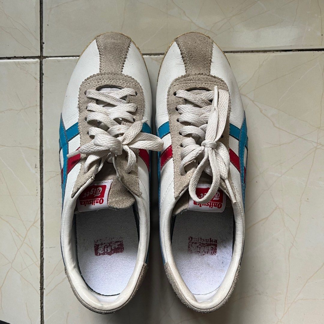 onitsuka tiger corsair white red blue