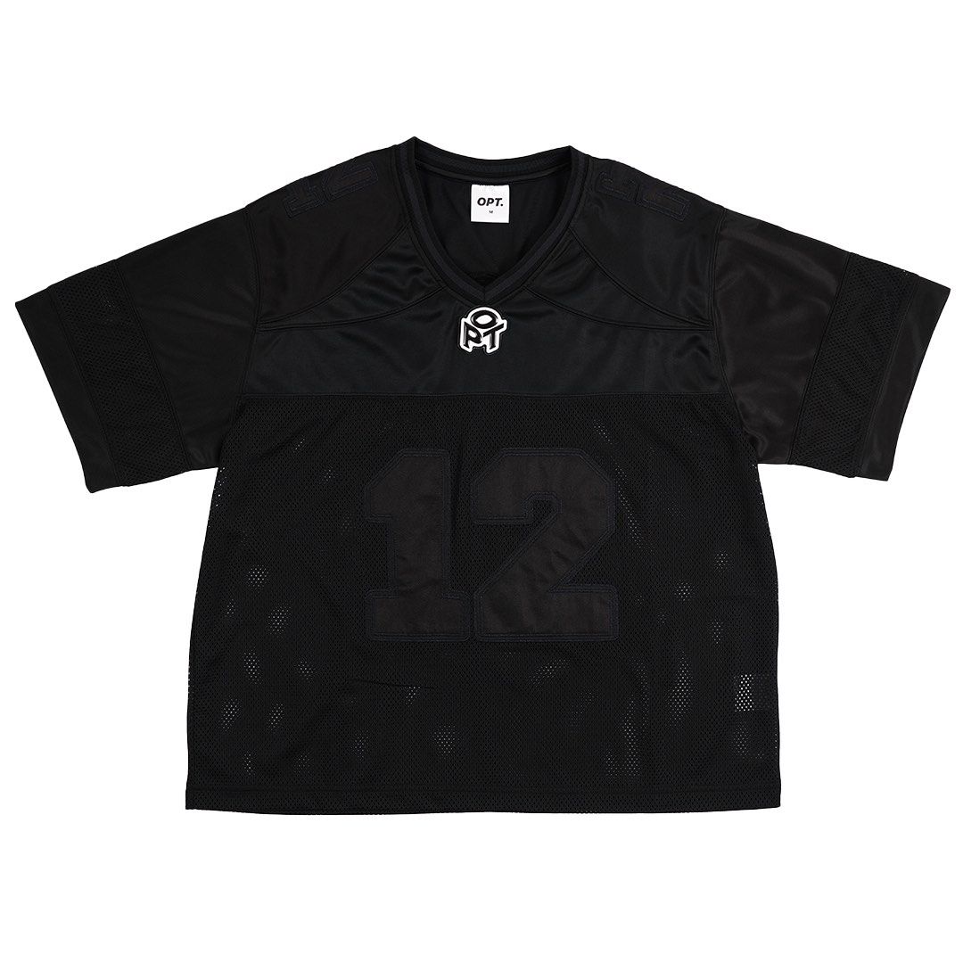 OPT Mesh Football Jersey (Black), Men's Fashion, Tops & Sets, Tshirts
