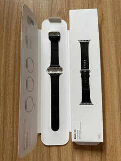 Original Apple Watch Black Leather Stainless Steel Classic Buckle