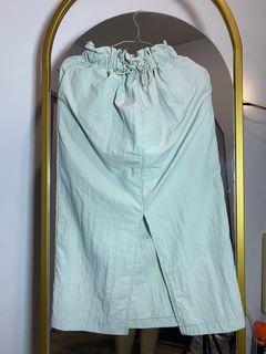 Parachute Midi Skirt in Sage Green