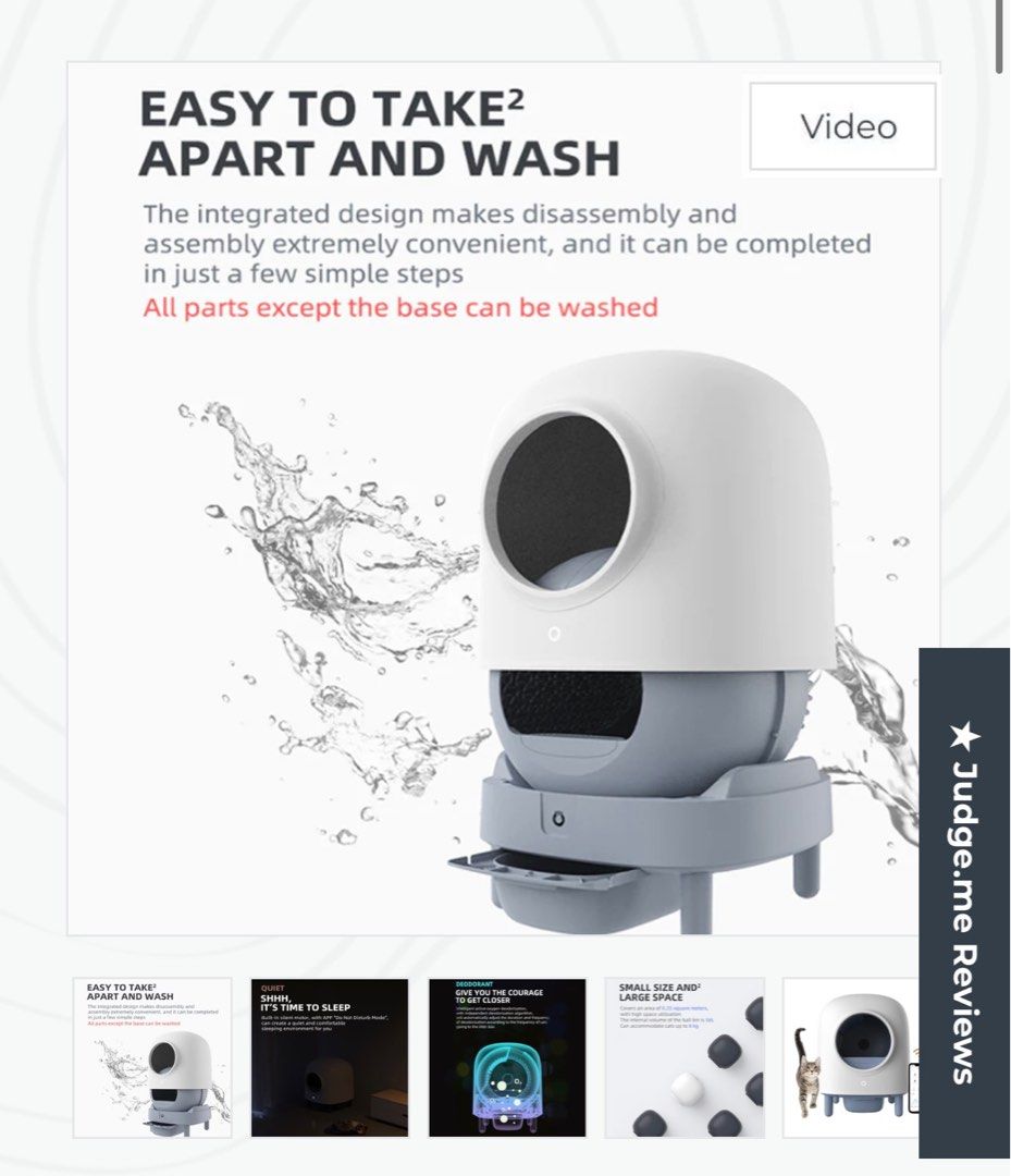 PETREE AUTOMATIC LITTER BOX GEN 2, Pet Supplies, Homes & Other Pet