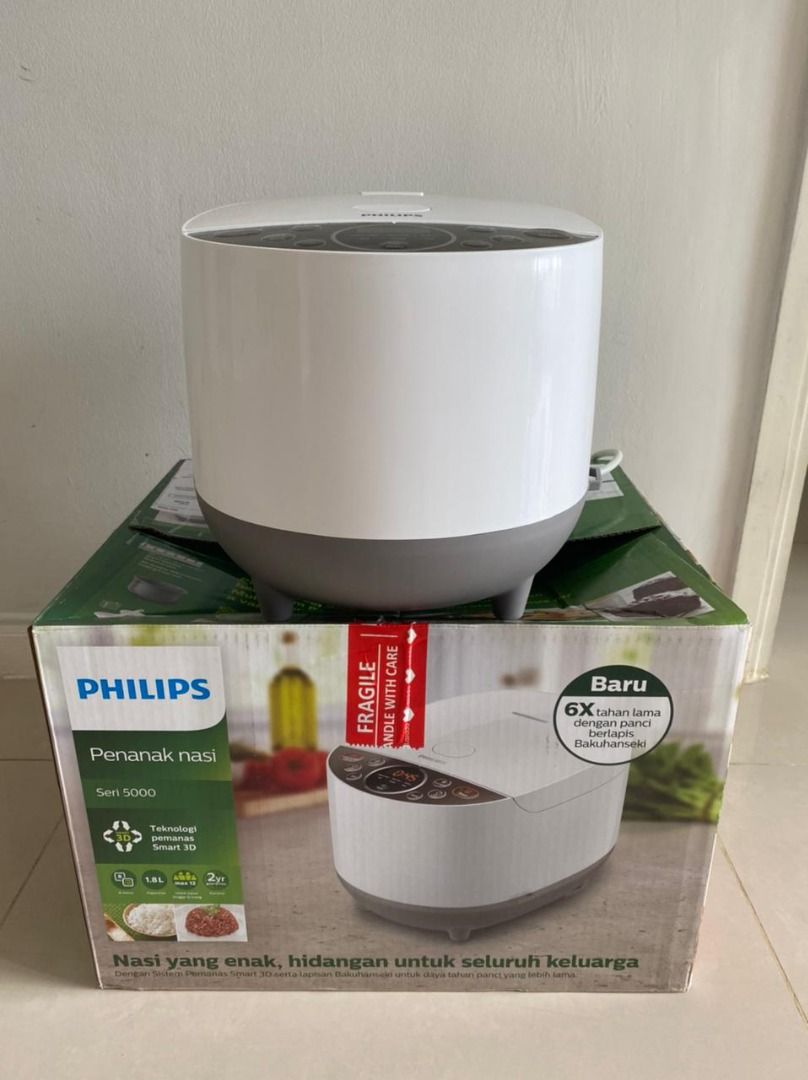 Philips Digital Rice Cooker 1.8L Fuzzy Logic Bakuhanseki HD4515/33