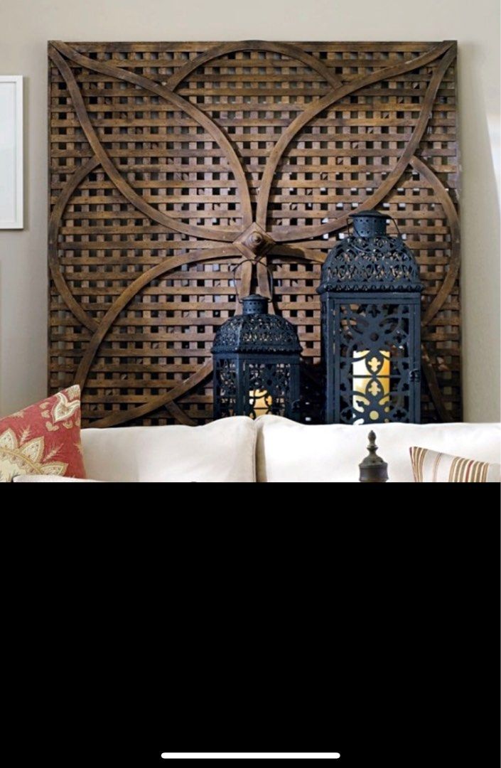 Pottery Barn Garden Lattice Wall Art, Furniture & Home Living, Home