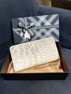 Premium Crocodile Leather Long Wallet