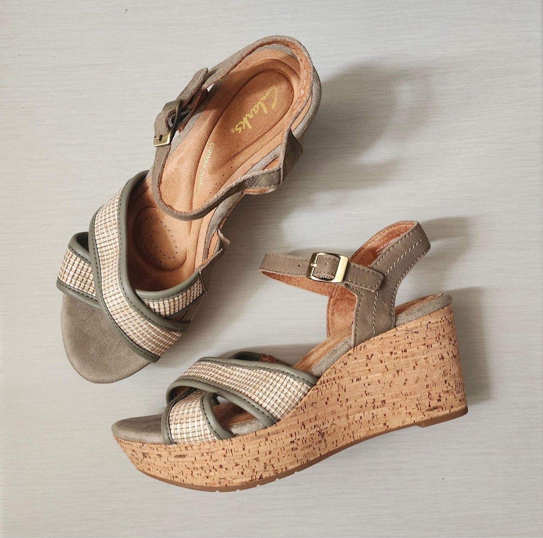 Pre Order New Original CLARKS Wedge Sandals
