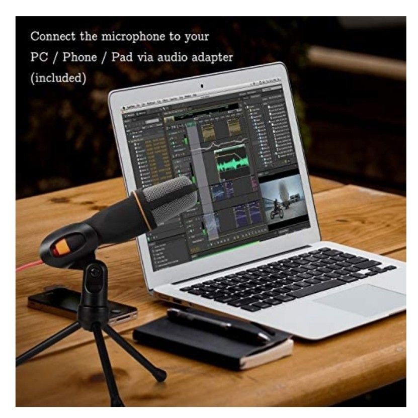 Iukus pc microphone with mic 2025 stand