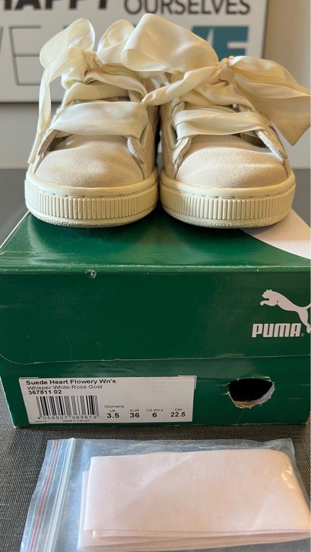 Puma suede heart flowery hotsell