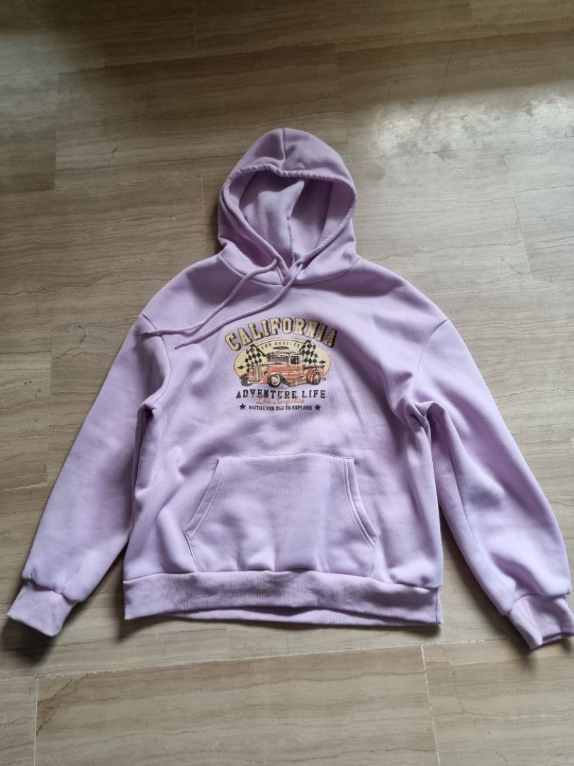 Purple graphic outlet hoodie