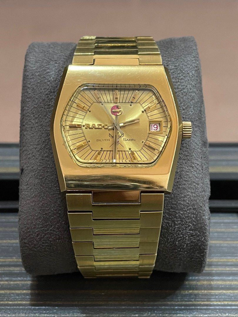 Rado Gold Plated Automatic Watch, Luxury, Watches on Carousell