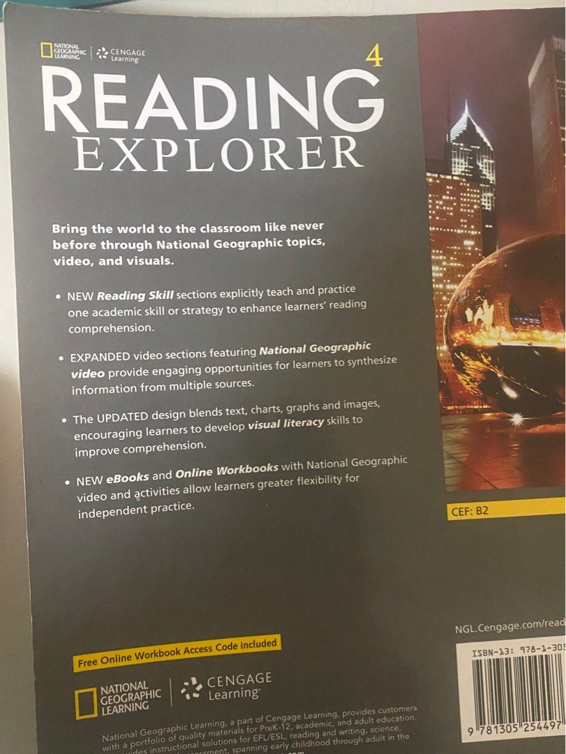 Reading explorer 4 二手, 書籍、休閒與玩具, 書本及雜誌, 教科書、參考書在旋轉拍賣