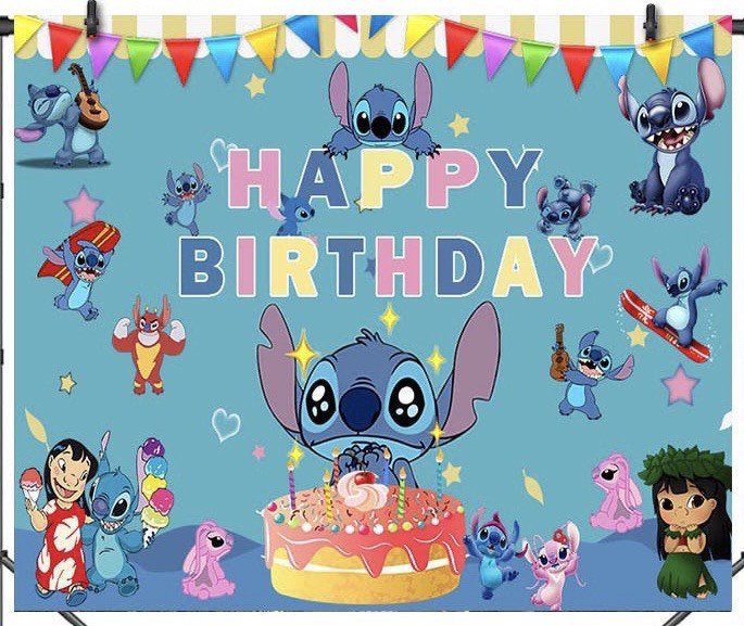 Lilo and Stitch Inspired Party Banner Stitch Birthday Party Stitch Decor  Birthday Birthday Banner -  Singapore