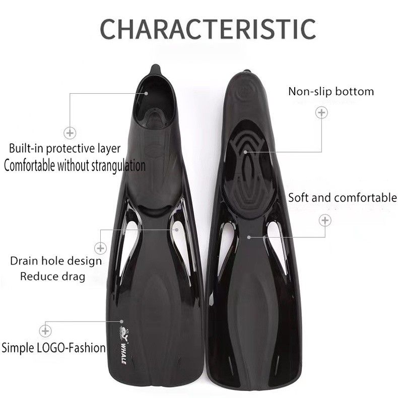 Readystock Whale FN600 black diving snorkeling swimming fins flipper size 38 39 EU (Category: Other Sports Equipment and Supplies) located in Johor Bahru. Submitted by rainybaxxshoe (Listing ID 1212245634, Image 2). Description: Readystock Whale FN600 black diving snorkeling swimming fins flipper size 38 39 EU RM100 Pos RM15 wm Pos RM25 em size S 38-39 EU cod ampang jaya 0169053740 Features: Strong light can guide water flow, and pre bending plan