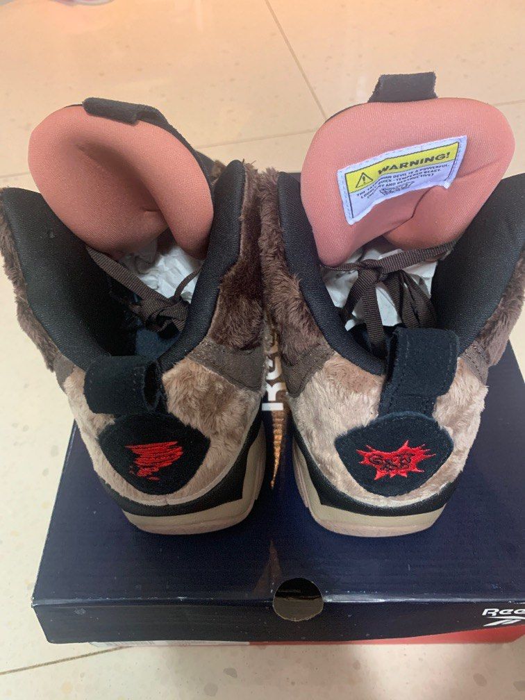Reebok Hurrikaze 2 Mid Looney Tunes Taz basketball shoes US 10