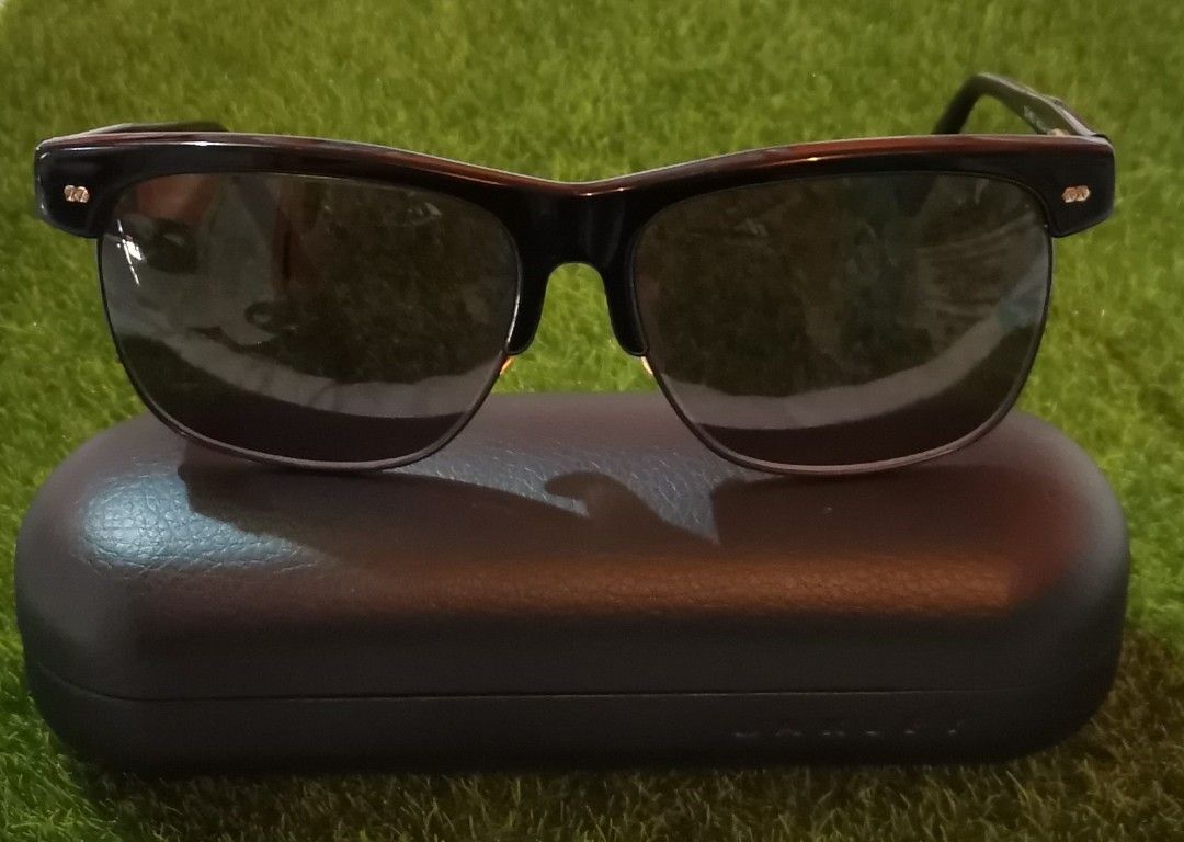 RENOMA MARTINIQUE PARIS SUNGLASSES 20-821 SMOKE BLACK LENS HARD 