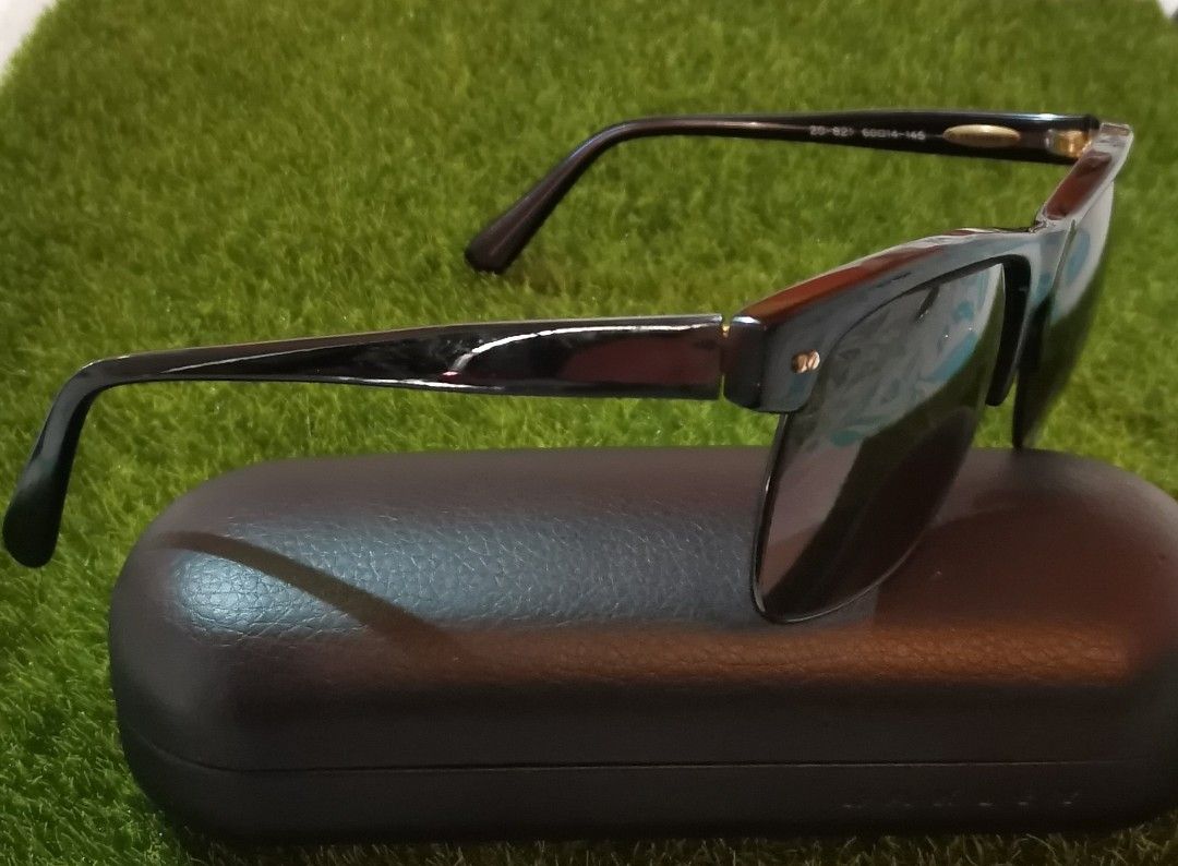 RENOMA MARTINIQUE PARIS SUNGLASSES 20-821 SMOKE BLACK LENS HARD 