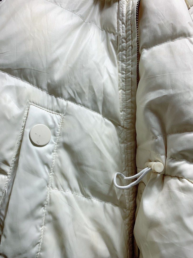 (SOLD) Cream puffer jacket, Travel jacket, Warmer jacket, Women's