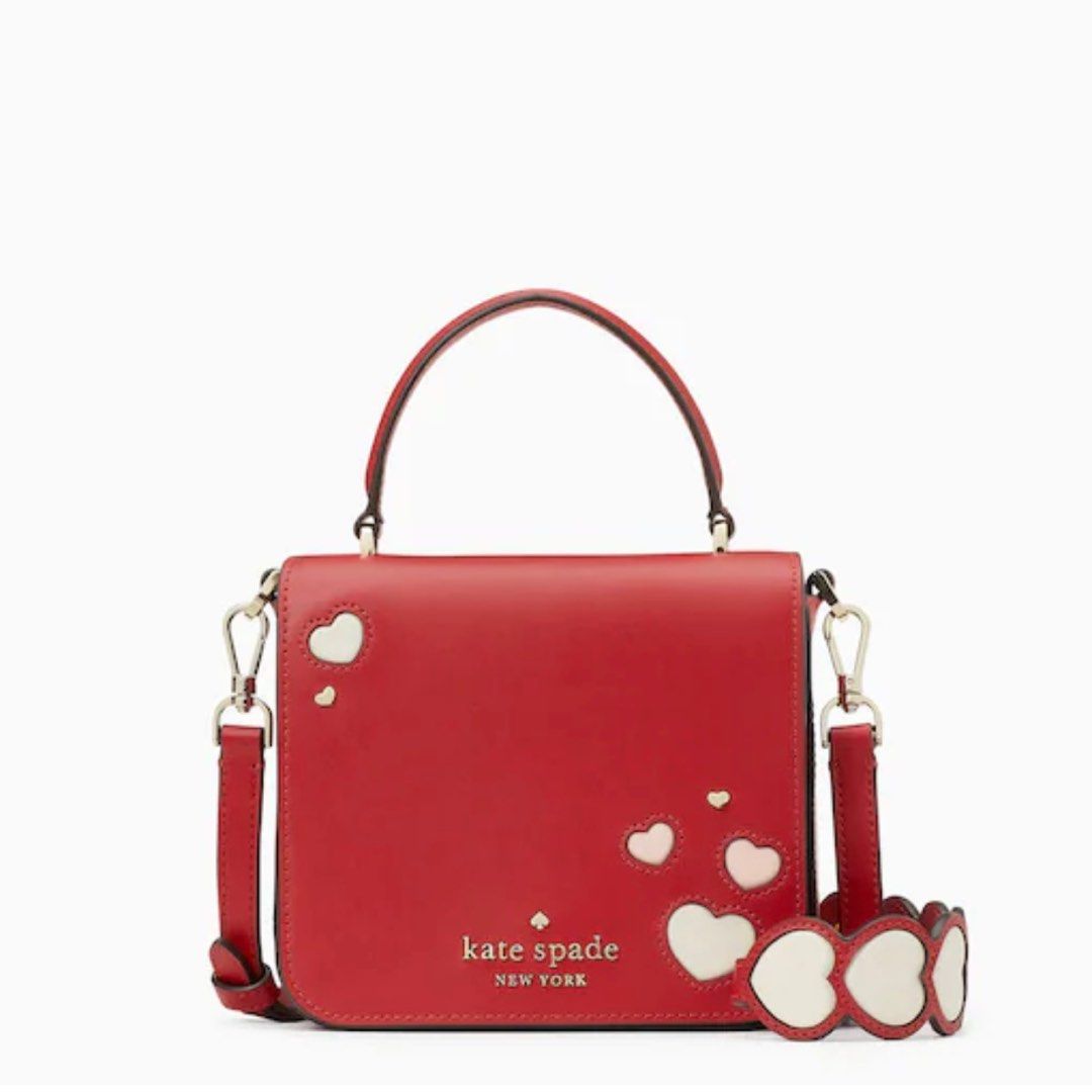 Red heart outlet crossbody bag