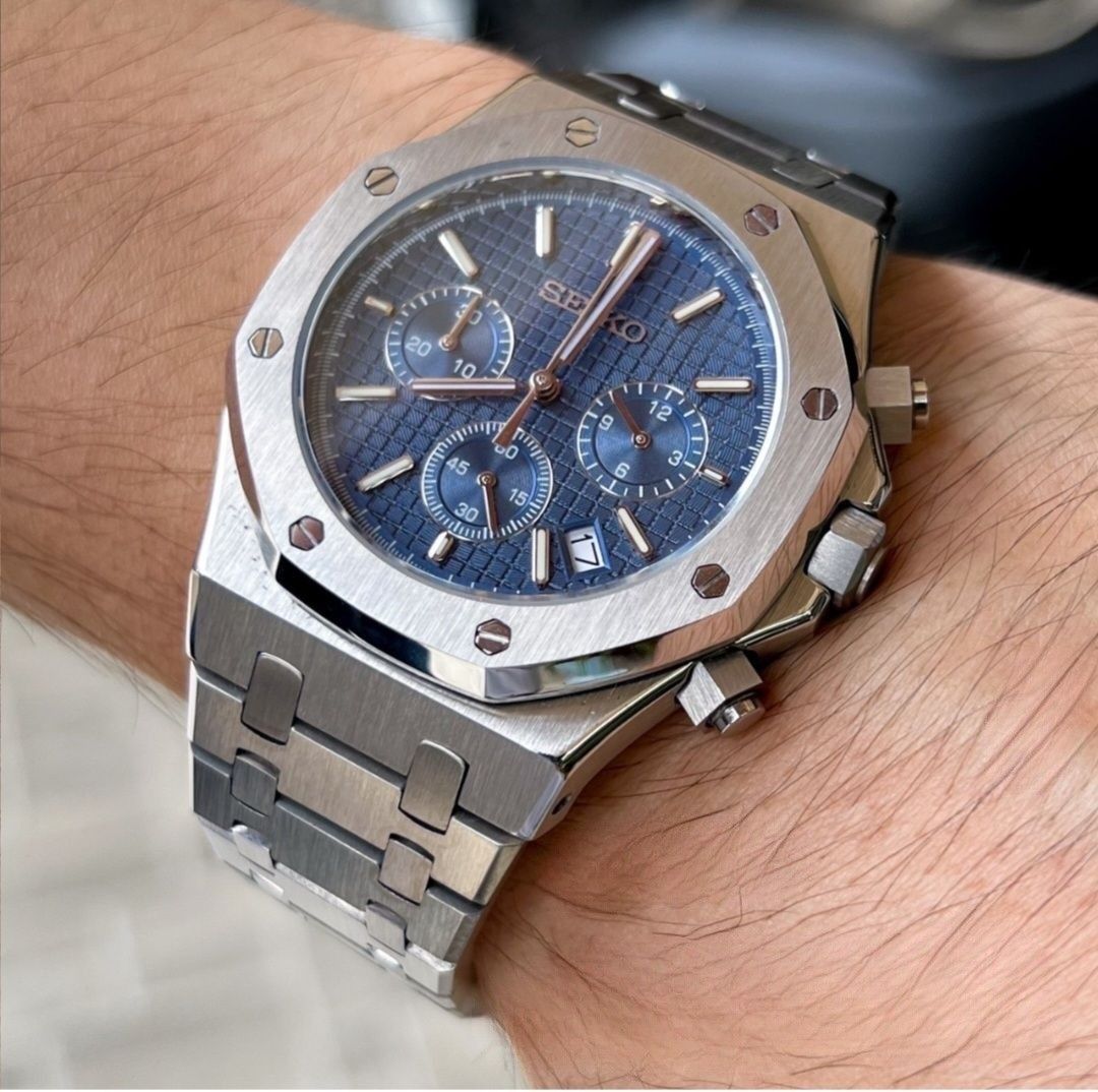 SEIKO 🥶 [AP ROYAL OAK OFFSHORE CHRONOGRAPH MOD], Men's Fashion, Watches &  Accessories, Watches on Carousell