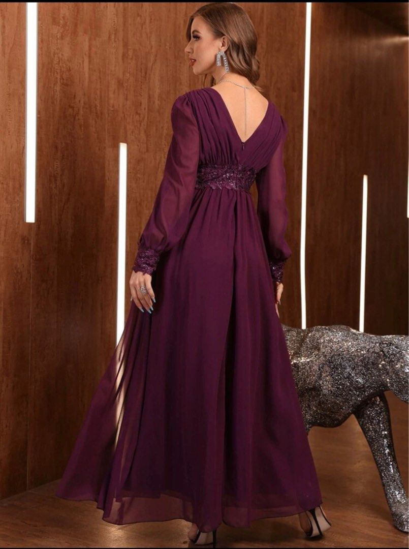 SHEIN Belle 3d Flower Luxury Beaded Off Shoulder Elegant Evening Gown Plus  Size Formal Dress (Heavy Model)