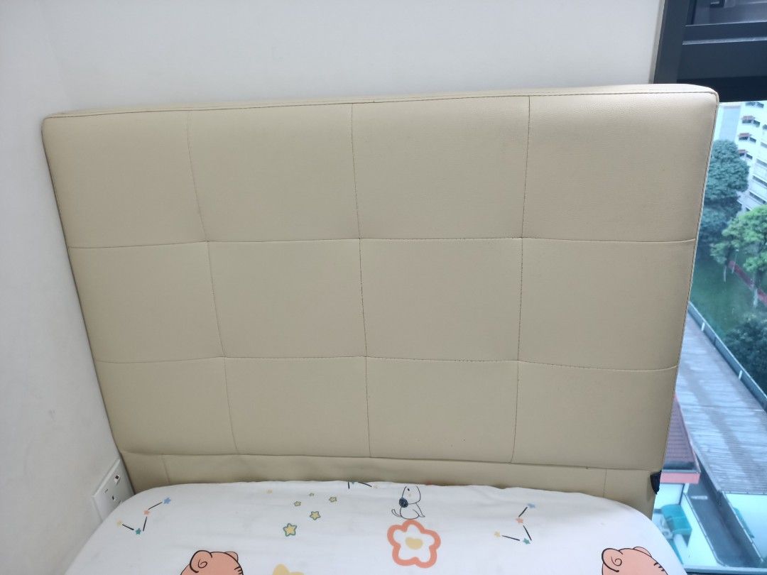 Single Bed with Mattress (Lightly Used), Furniture & Home Living