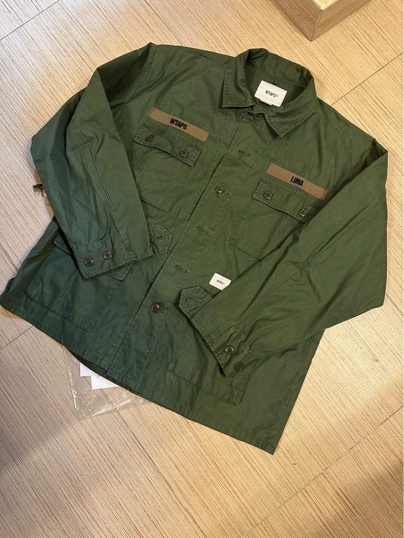 Size 3] Wtaps 19SS Jungle LS 01 Shirt Olive, 男裝, 外套及戶外衣服