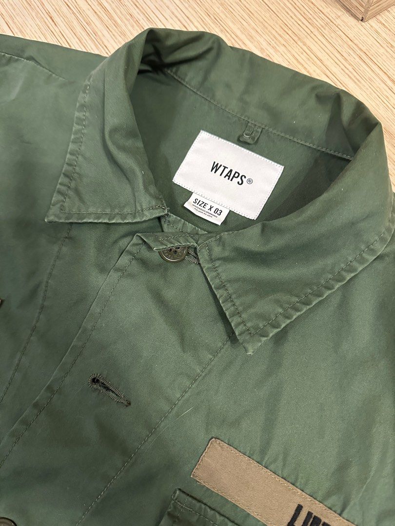 Size 3] Wtaps 19SS Jungle LS 01 Shirt Olive, 男裝, 外套及戶外衣服