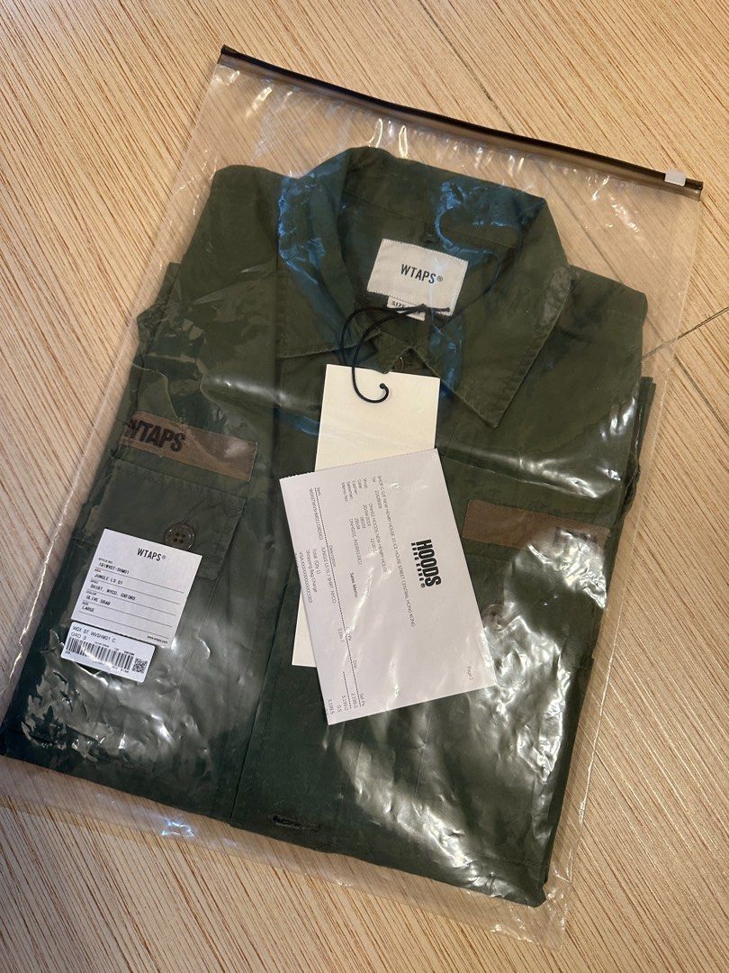 Size 3] Wtaps 19SS Jungle LS 01 Shirt Olive, 男裝, 外套及戶外衣服 