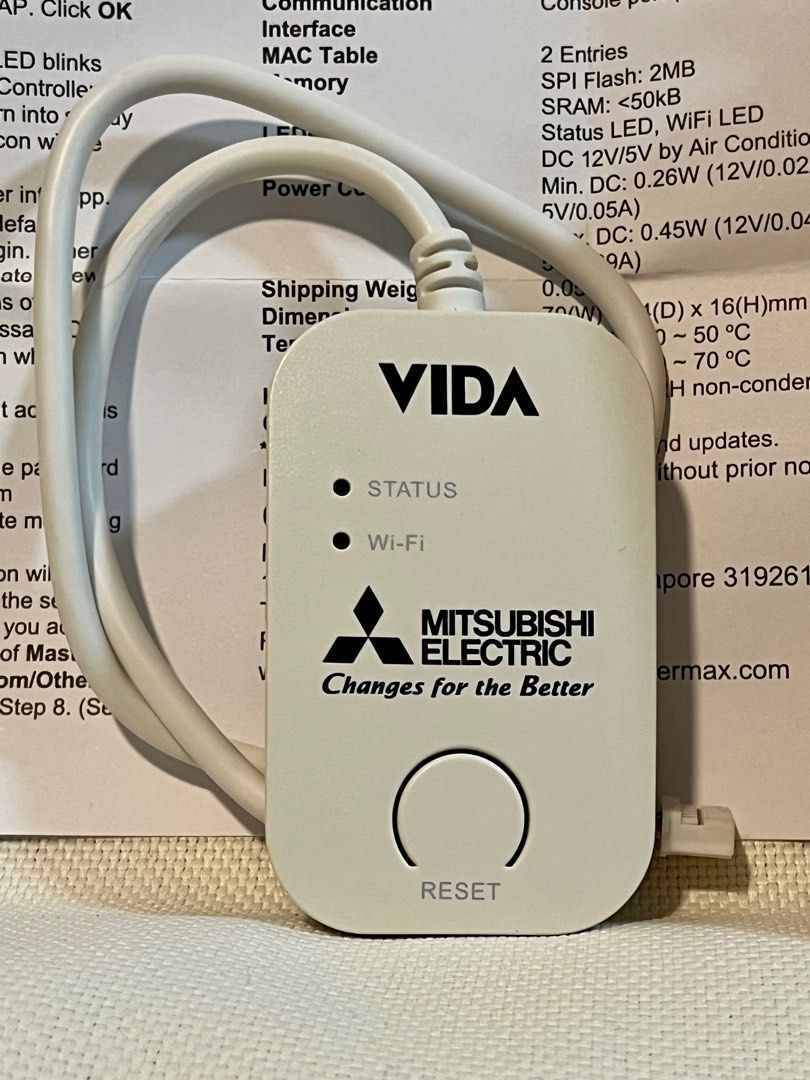 VIDA by Fermax Smart Aircon Controller (Mitsubishi Electric Aircon