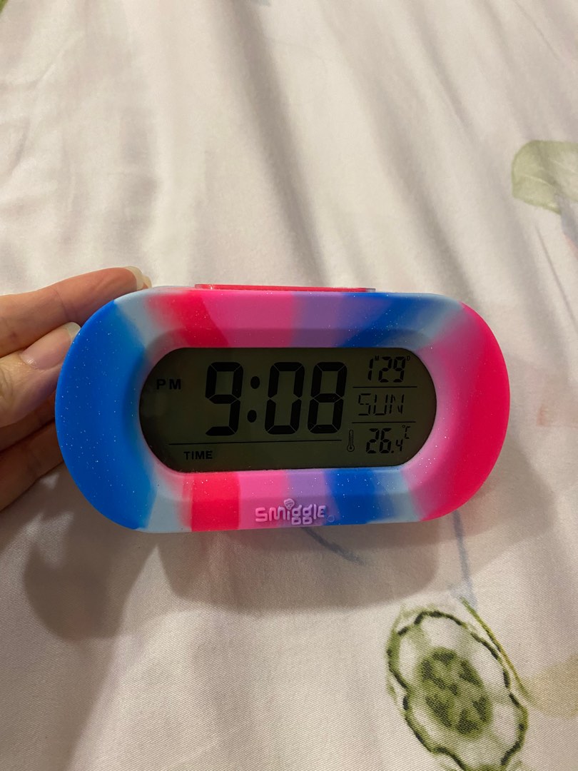 Smiggle alarm clock, Furniture & Home Living, Home Decor, Clocks on