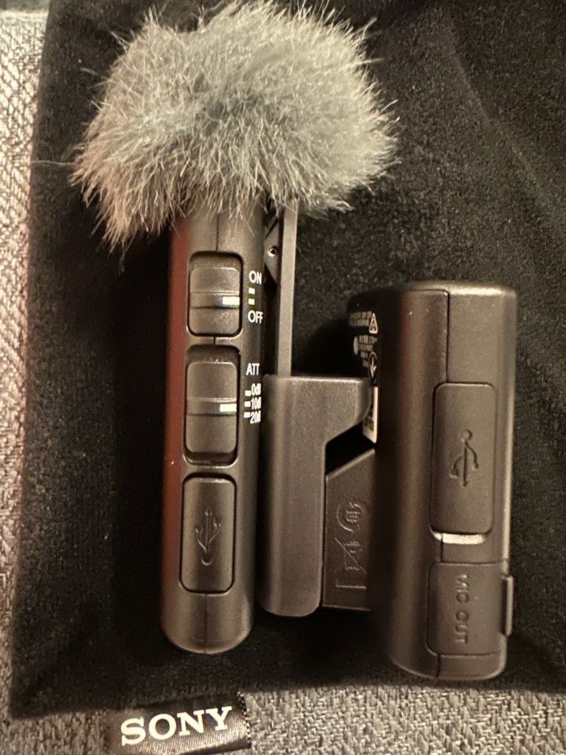 Sony ECM-W2BT Camera-Mount Digital Bluetooth Wireless Microphone System ...
