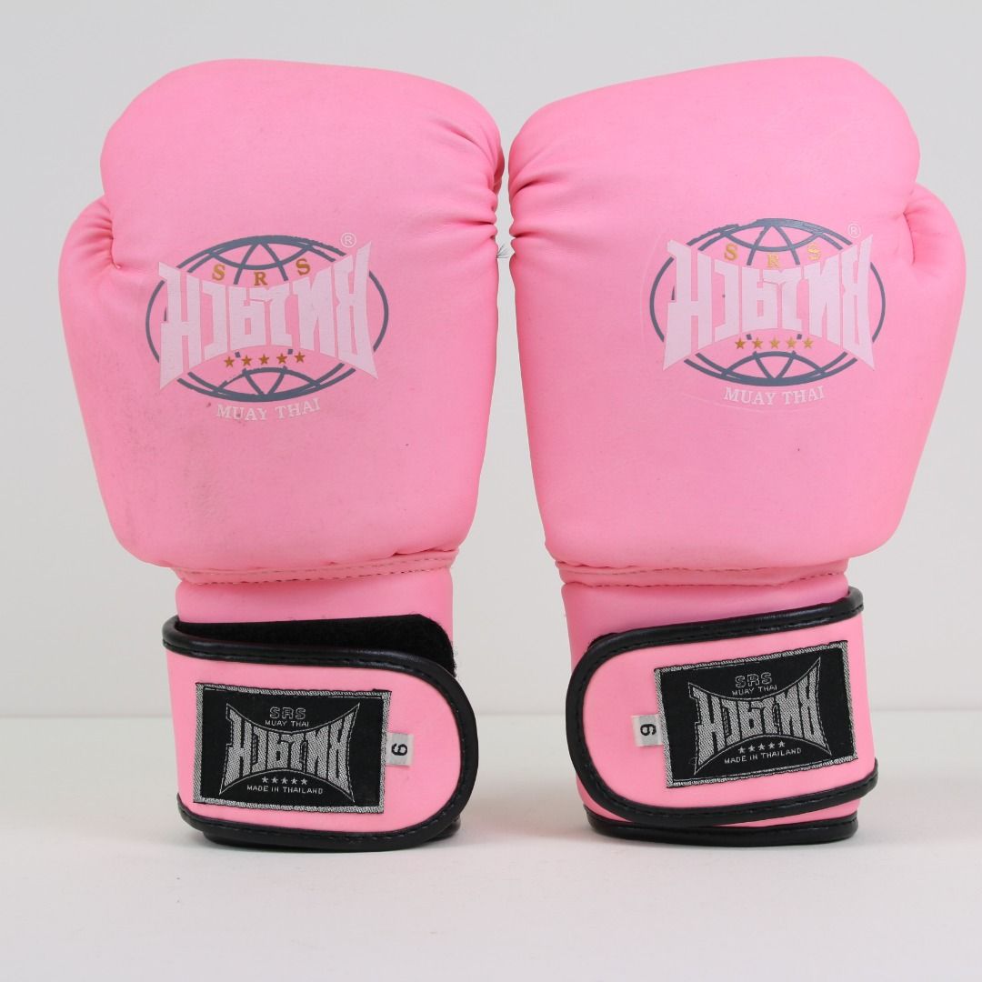 Pink muay thai gloves top