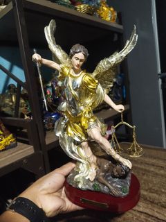 St. Michael the archangel statue display