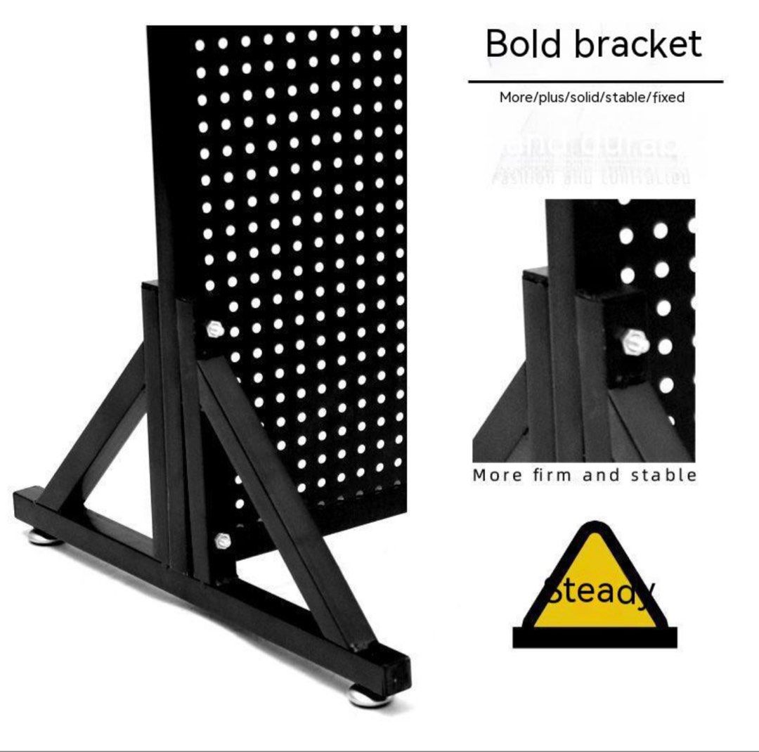 Standing Portable Peg Board (with Hooks), Everything Else on Carousell