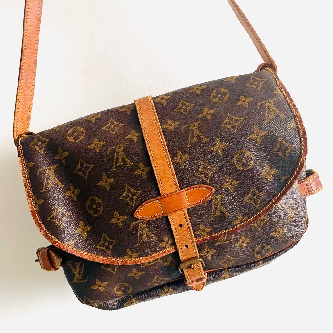 LV saumur sling bag, Luxury, Bags & Wallets on Carousell
