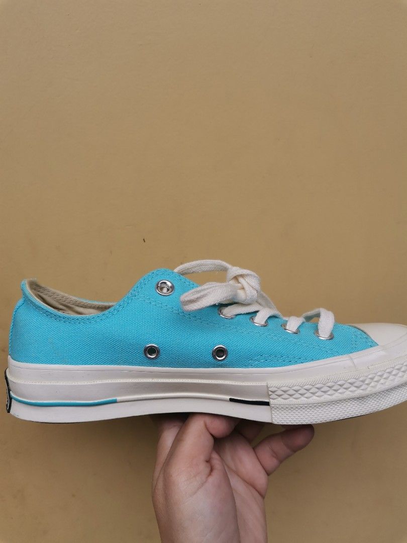 Bleached aqua converse discount