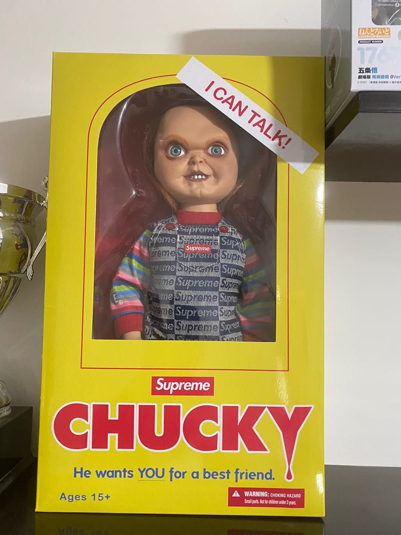 Supreme Chucky Doll Figure 限量, 興趣及遊戲, 玩具& 遊戲類- Carousell