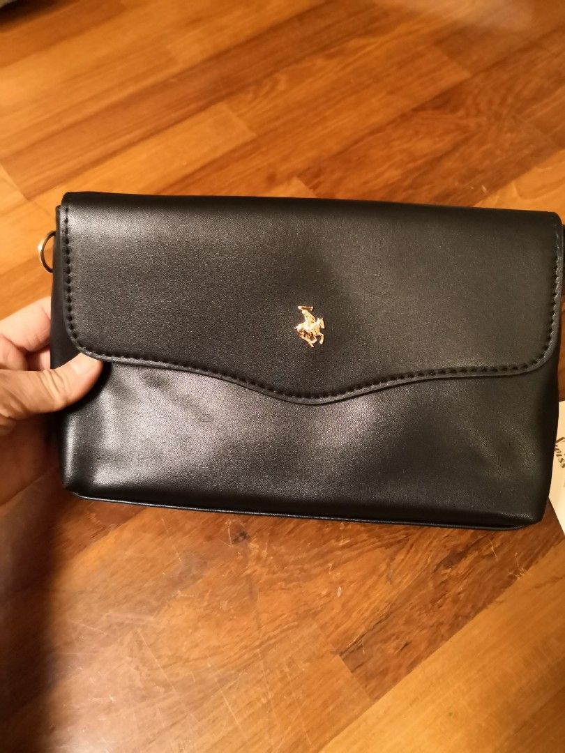 Swiss polo top clutch bag
