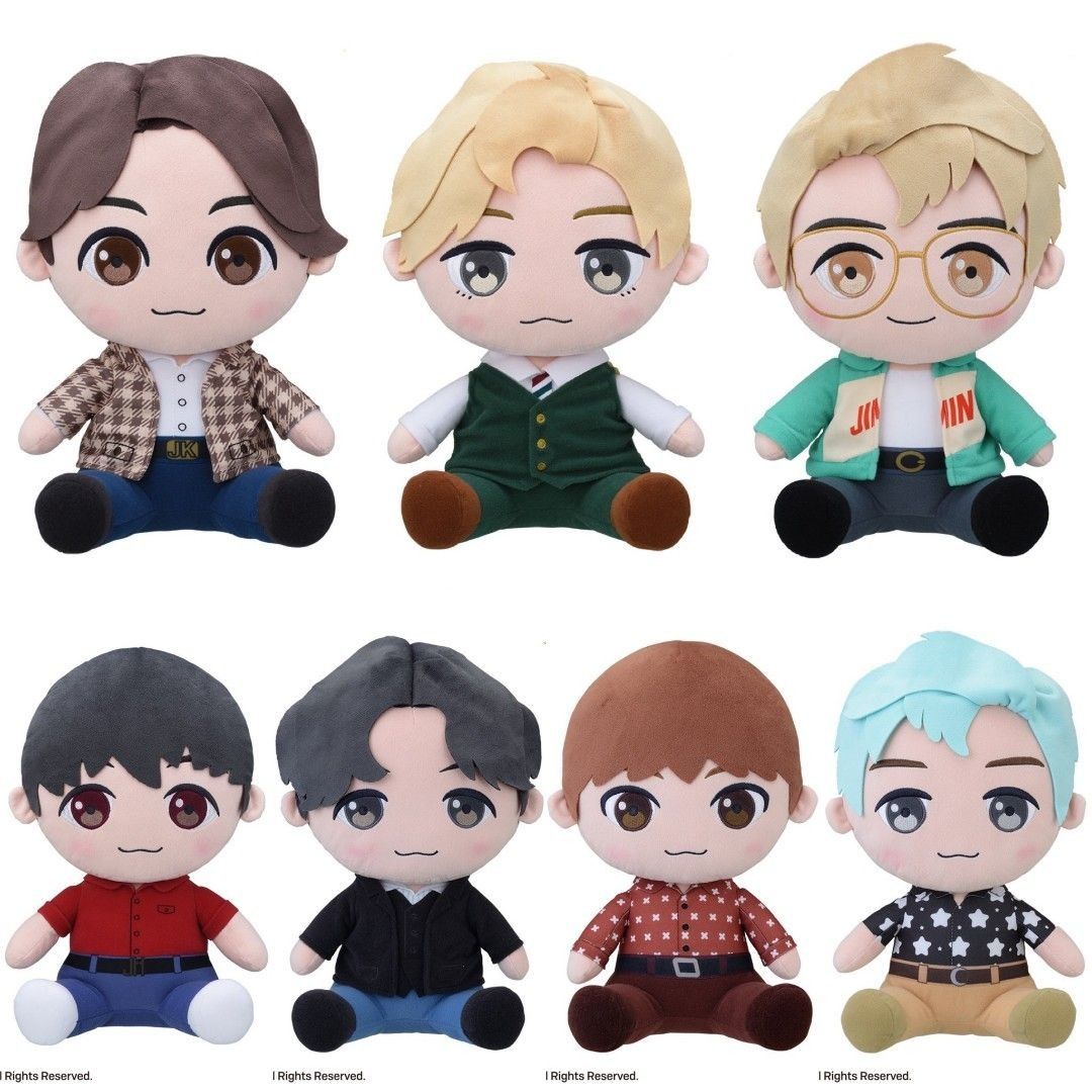 Bts plush doll hot sale