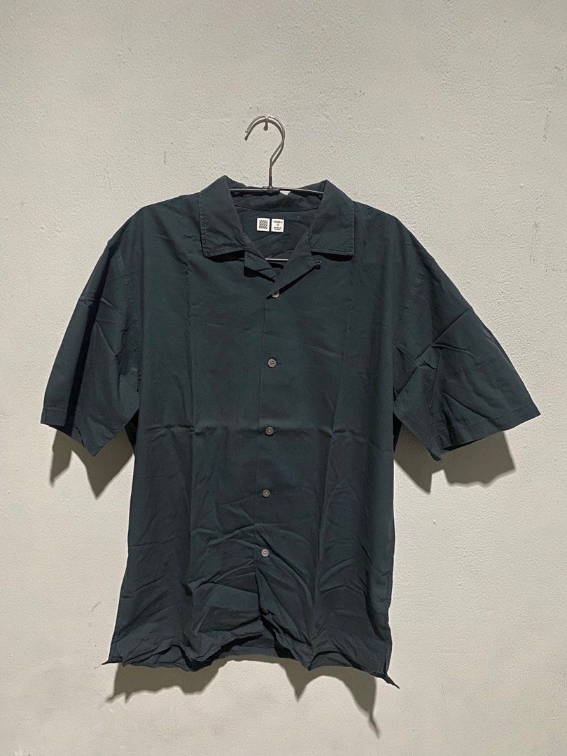 Uniqlo shirt uniqlo top kemeja uniqlo bowling shirt kemeja pantai beach