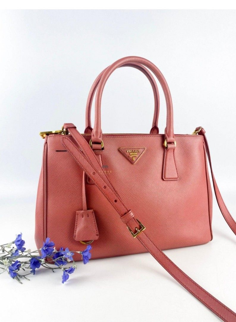 PRADA Saffiano Lux Galleria Small Double Zip Tote Tamaris, Luxury, Bags &  Wallets on Carousell