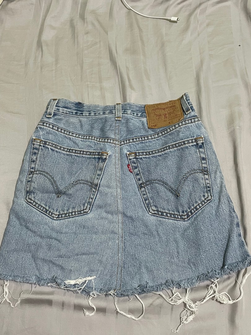 Vintage Levis 550 Denim Skirt Women s Fashion Bottoms Skirts on