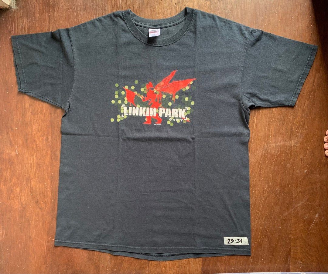 Vintage Linkin Park 2001 Hybrid Theory band shirt, Men's Fashion, Tops