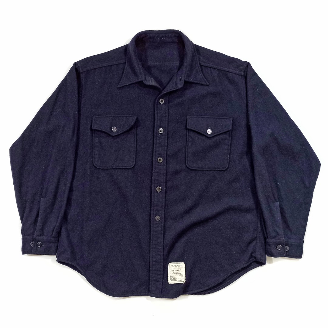 Vintage US navy CPO Wool Shirt 70s, Fesyen Pria, Pakaian , Atasan di ...