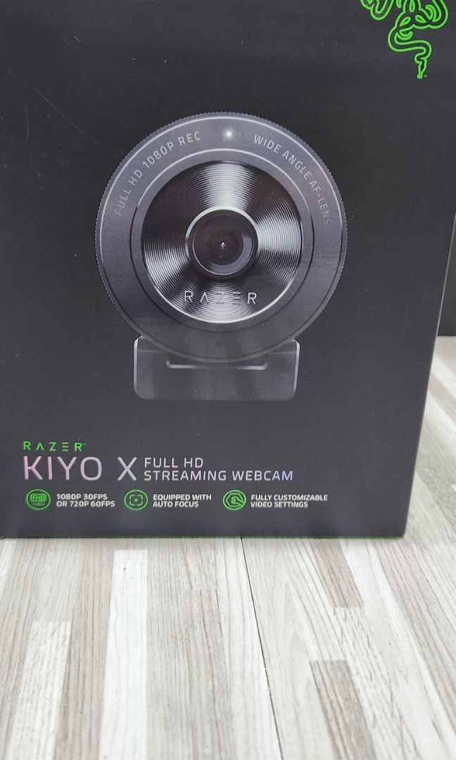 NEW Razer - Kiyo X 1902 x 1080 Webcam with Full HD Streaming - Black