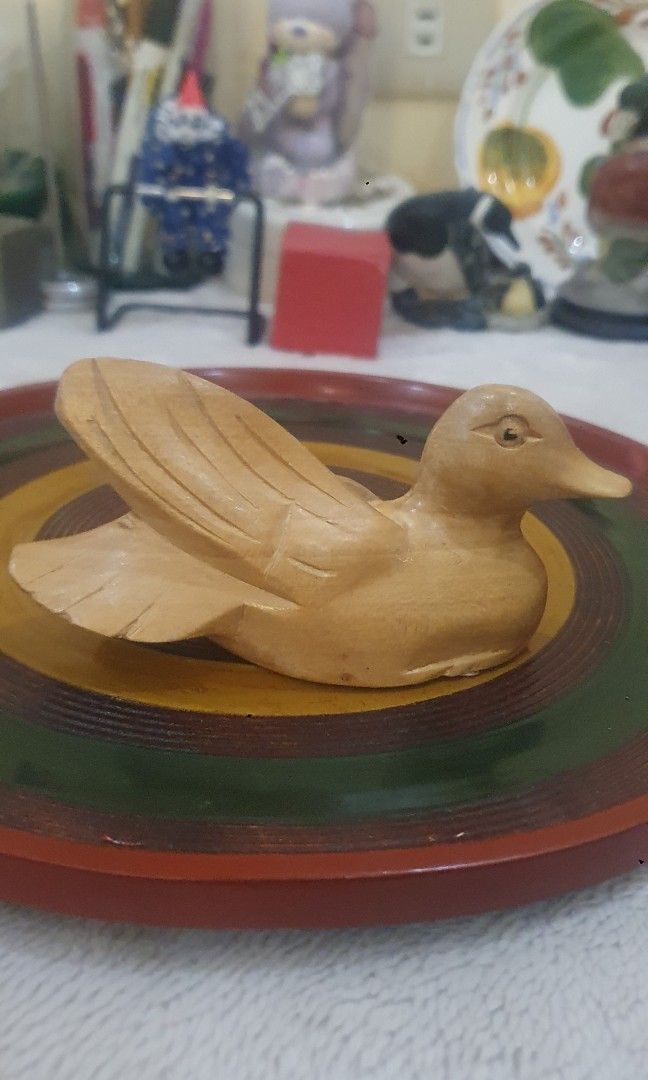Wooden duck, Furniture & Home Living, Home Decor, Other Home Decor on