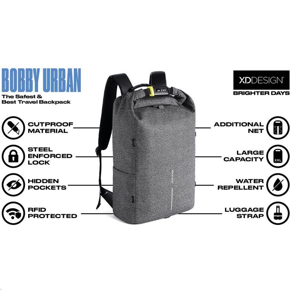 XD DESIGN BOBBY URBAN ANTI-THEFT CUT-PROOF BACKPACK, Men's Fashion ...