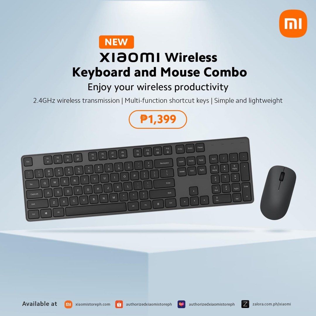 XIAOMI WIRELESS KEYBOARD AND MOUSE SET (Category: Computer Keyboard) located in Taguig. Submitted by fortheloveofmi.ph (Listing ID 1212067357, Image 1). Description: .