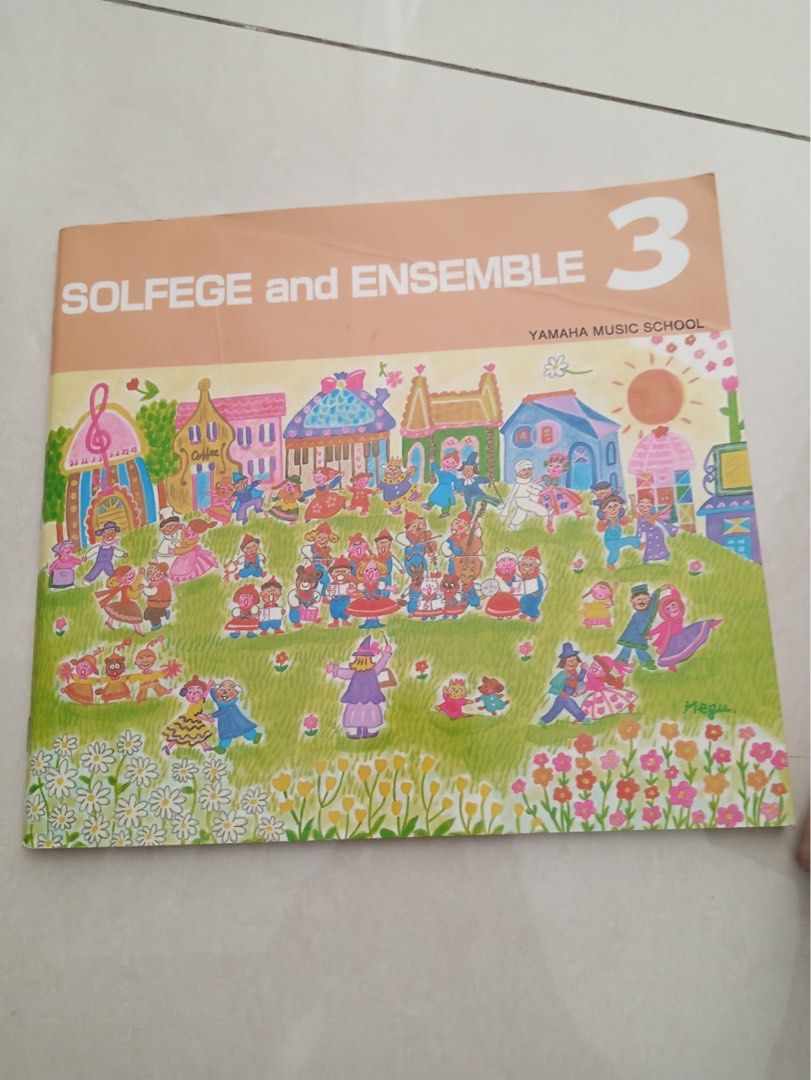 Yamaha piano book Solfege and Ensemble 3, Buku & Alat Tulis, Buku