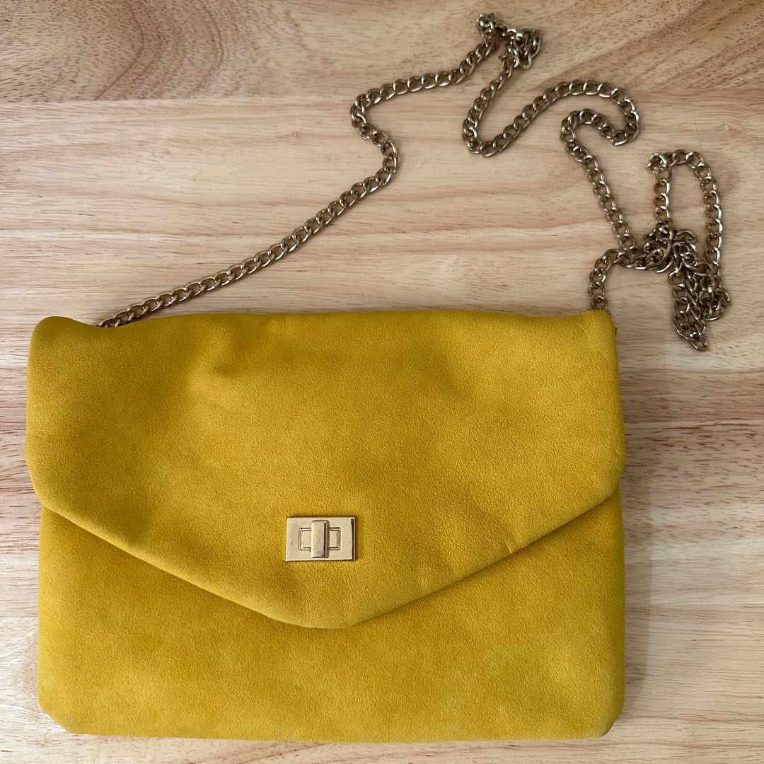 Yellow crossbody bag, Women's Fashion, Bags & Wallets, Crossbody Bags