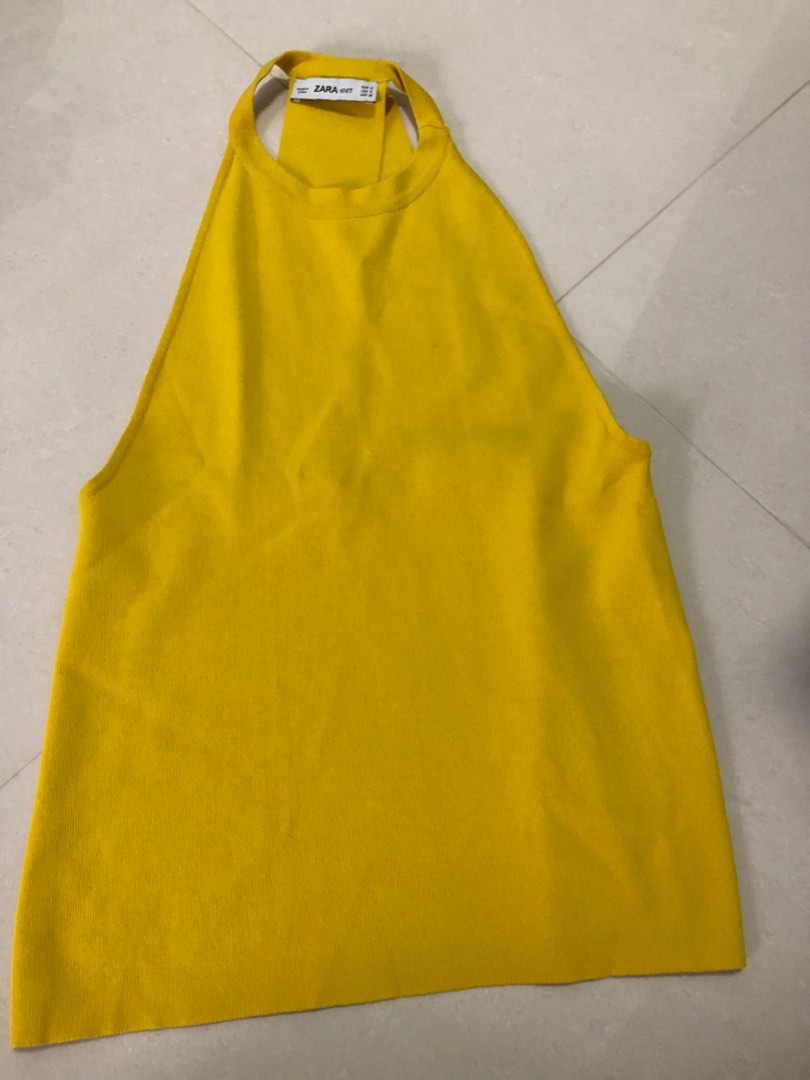Zara knit top, Women's Fashion, Tops, Sleeveless on Carousell